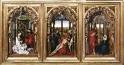 Rogier van der Weyden Miraflores Altarpiece oil painting on canvas